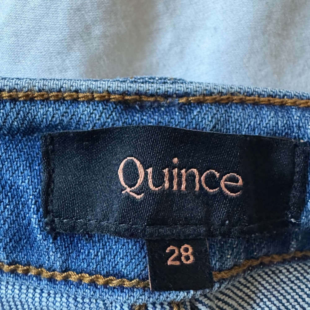 Quince Light Blue Denim Jeans comfort stretch - Picture 3 of 4